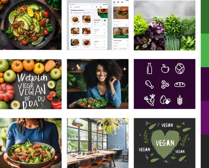 Go vegan Moodboard